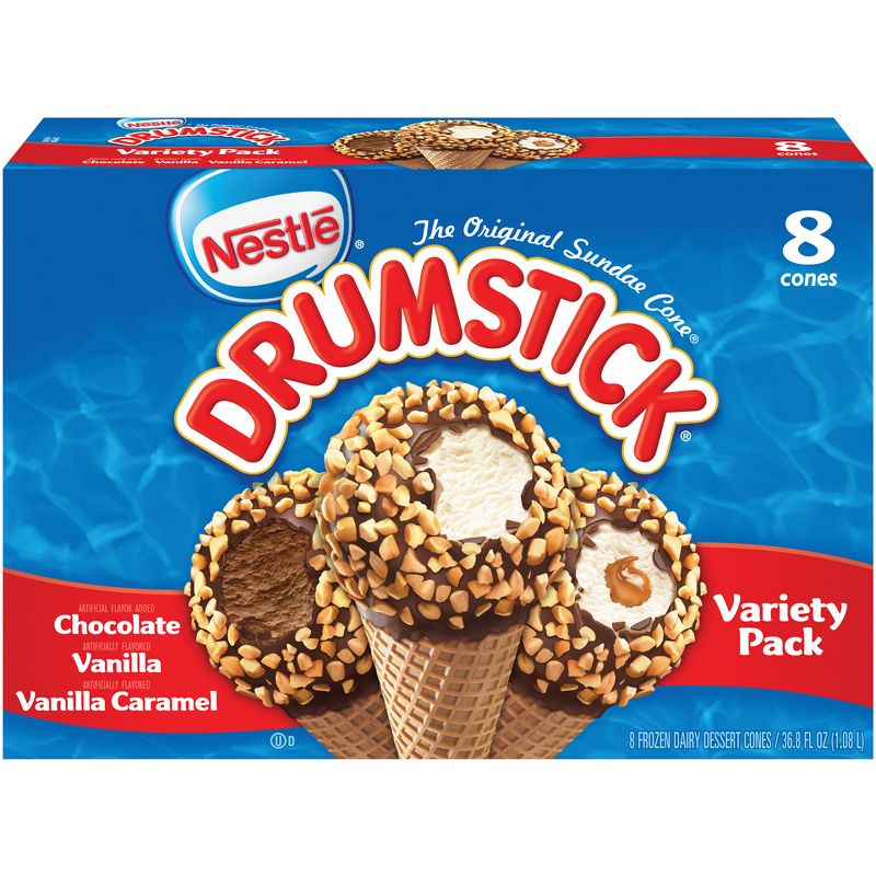 Nestle Drumstick Variety Ice Cream Cones - 8ct