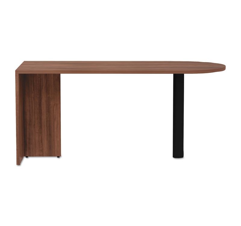 Alera Valencia Series D-Top Desk, 65" x 29.53" x 29.53", Modern Walnut VA276630WA