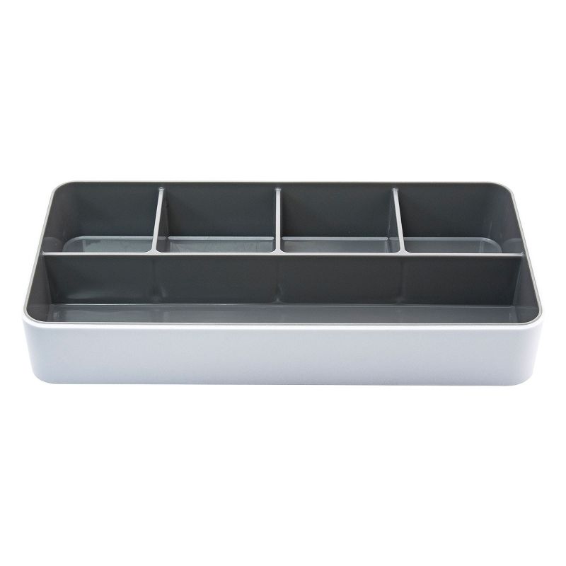 Fusion Desk Tray, White and Gray (37526) 