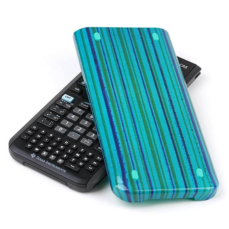 Hard Slide CaseCover for TI Nspire CXCX CAS Graphing Calculator Blue Stripe