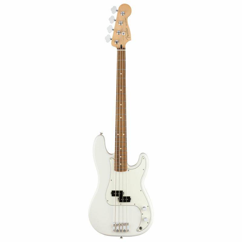 Fender Player Precision Bass Guitar, Pau Ferro Fingerboard, Polar White