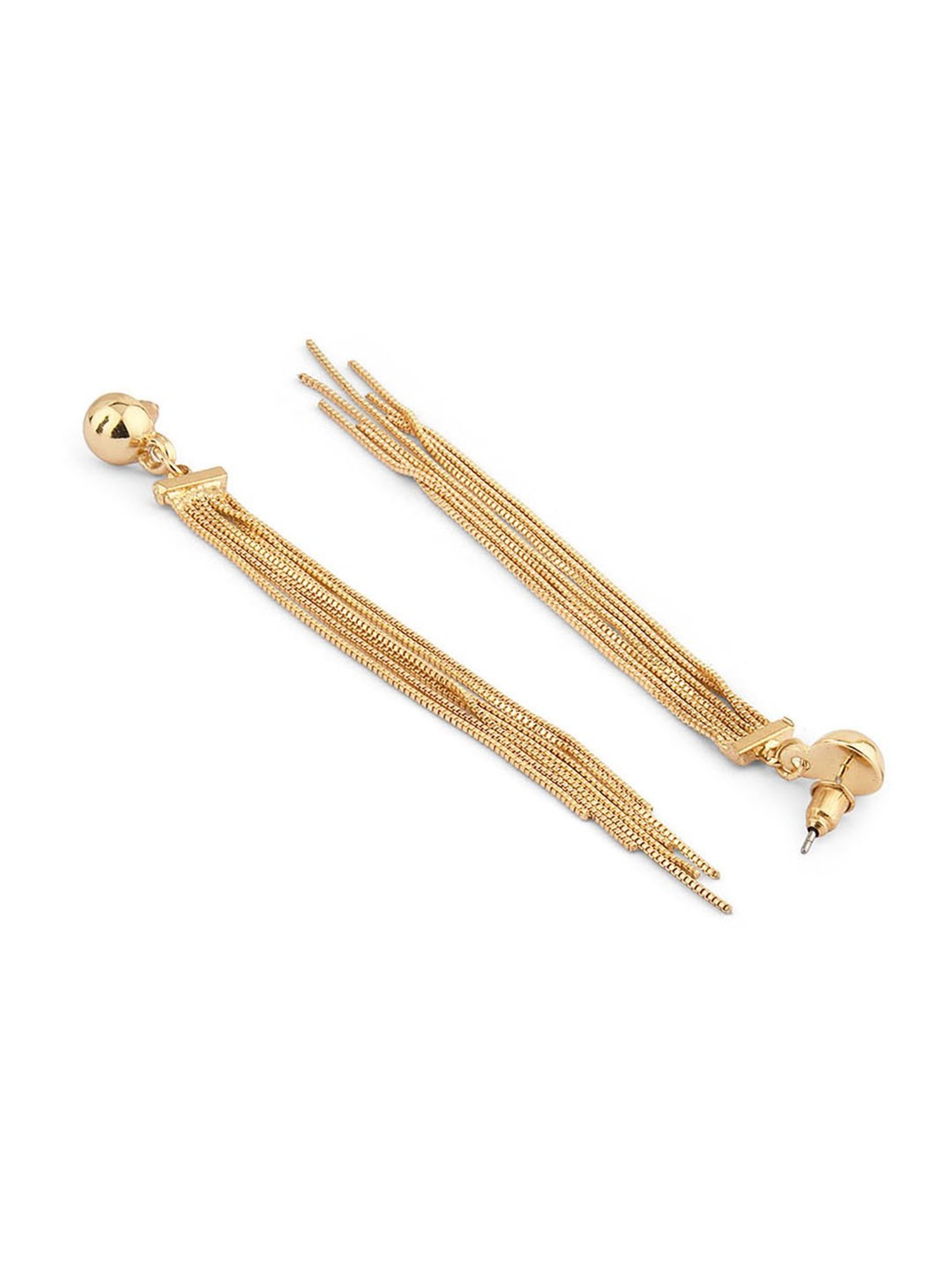 OOMPH Jewellery Yellow Enamel Floral Jhumki