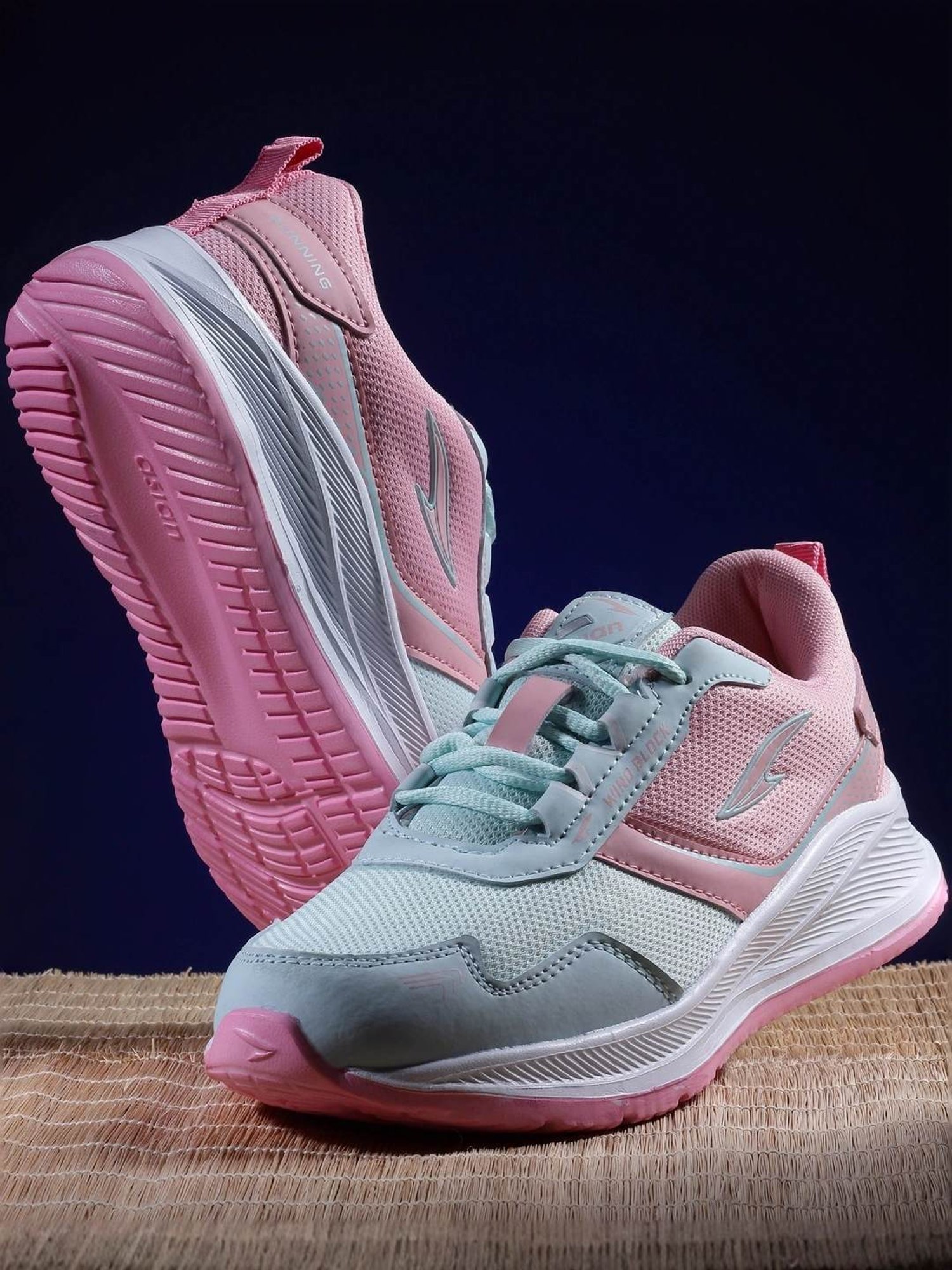 Asian Women's Mint & Pink Running  Shoes