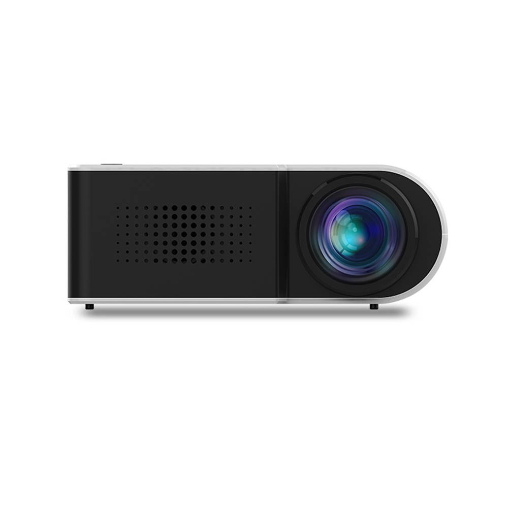 Aibecy YG210 Mini LED Projector 1080P Supported 600 Lumens Portable Multimedia Home Cinema Theater Video Projector Player Built-in Speaker with USB/TF/HD/AV/Micro USB/Audio Out Interface Remote