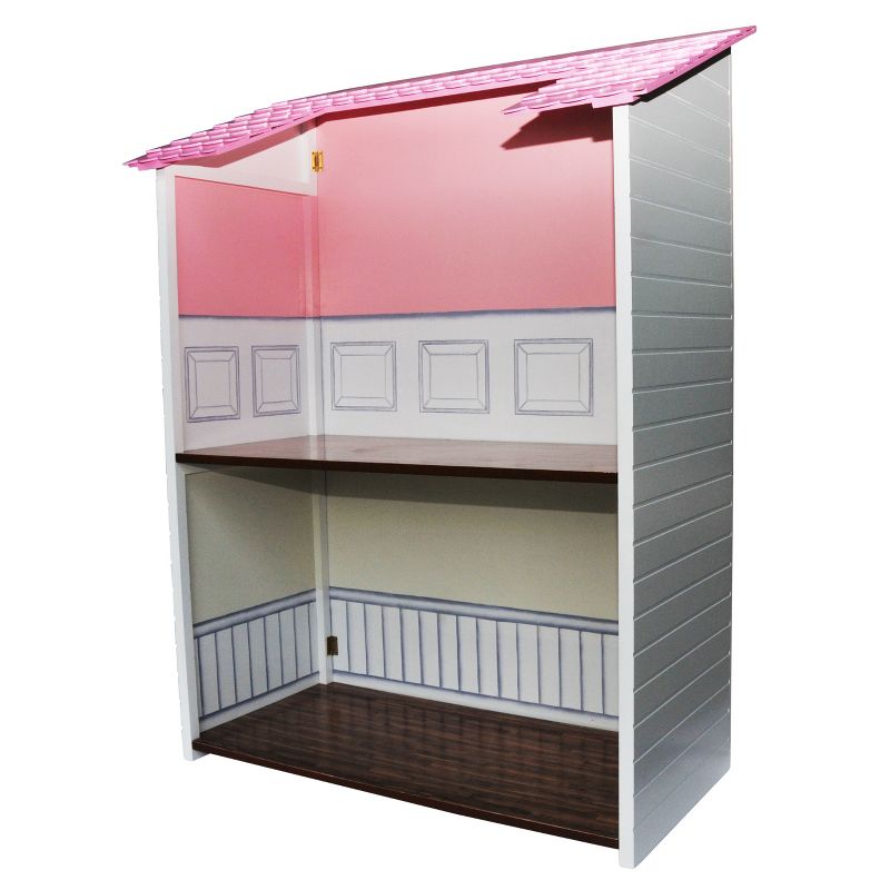 The Queen's Treasures Fold & Store 2-Story Doll Townhouse For 18" Dolls