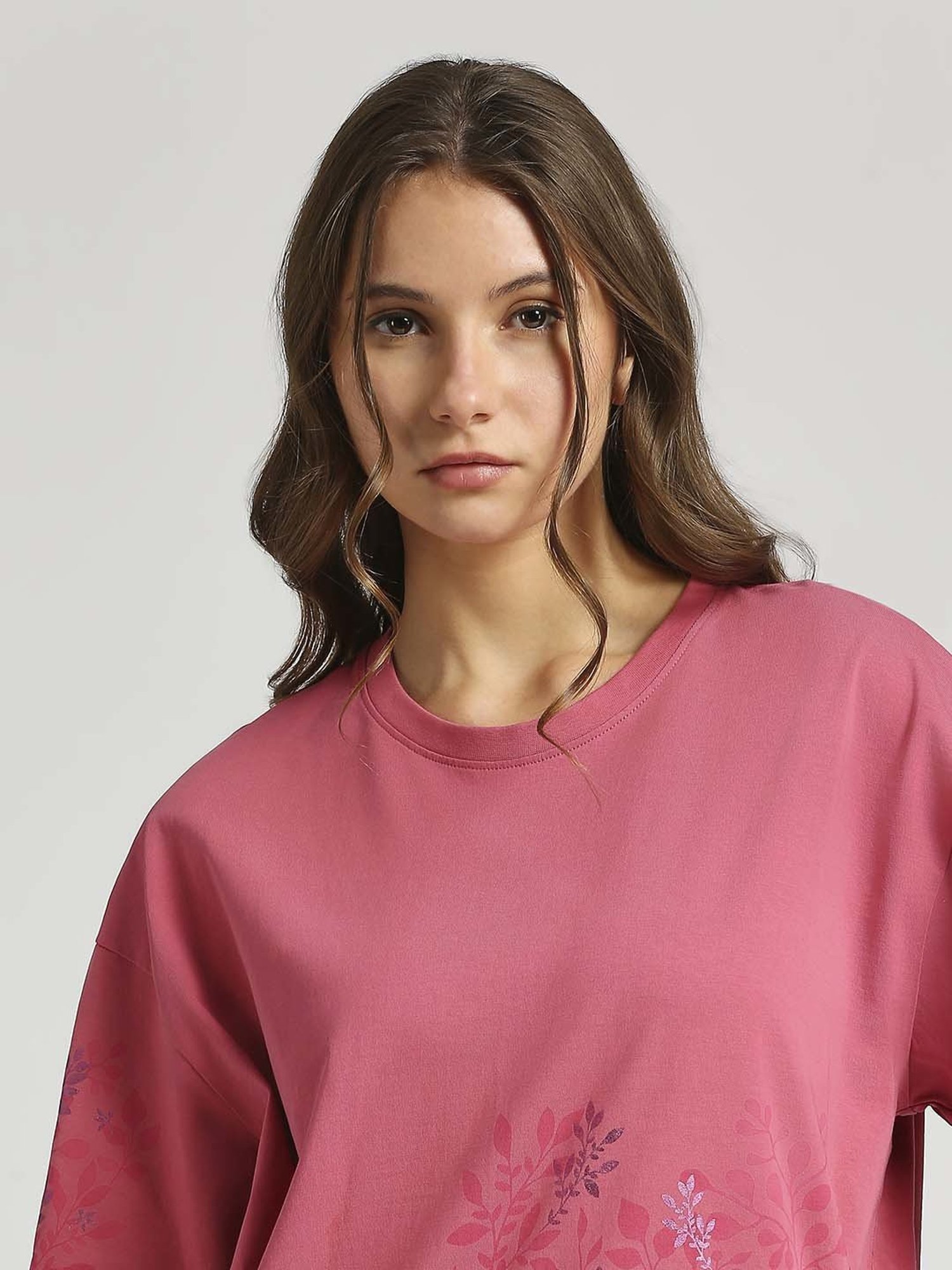 Pepe Jeans Pink Cotton Printed T-Shirt