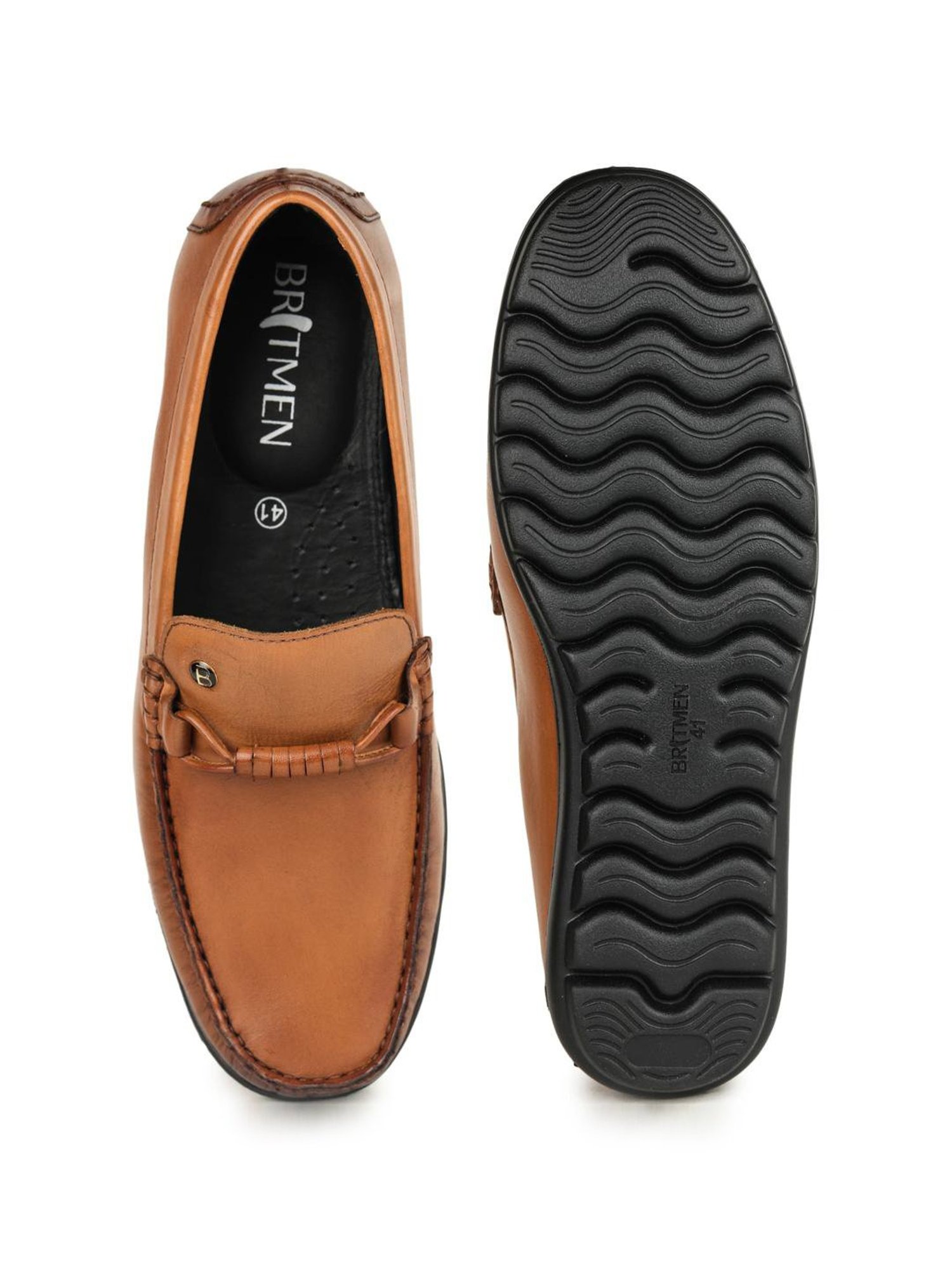 Britmen Men's Tan Casual Loafers