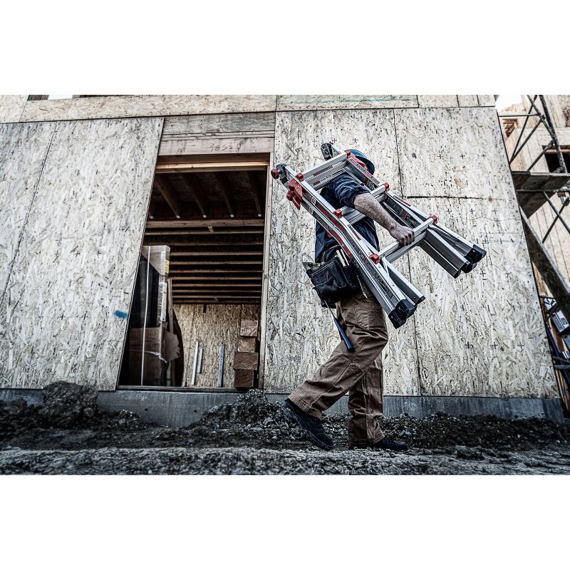 Little Giant Ladder Systems Model 13 300lb ANSI Type IA rated Aluminum Ladder Gray