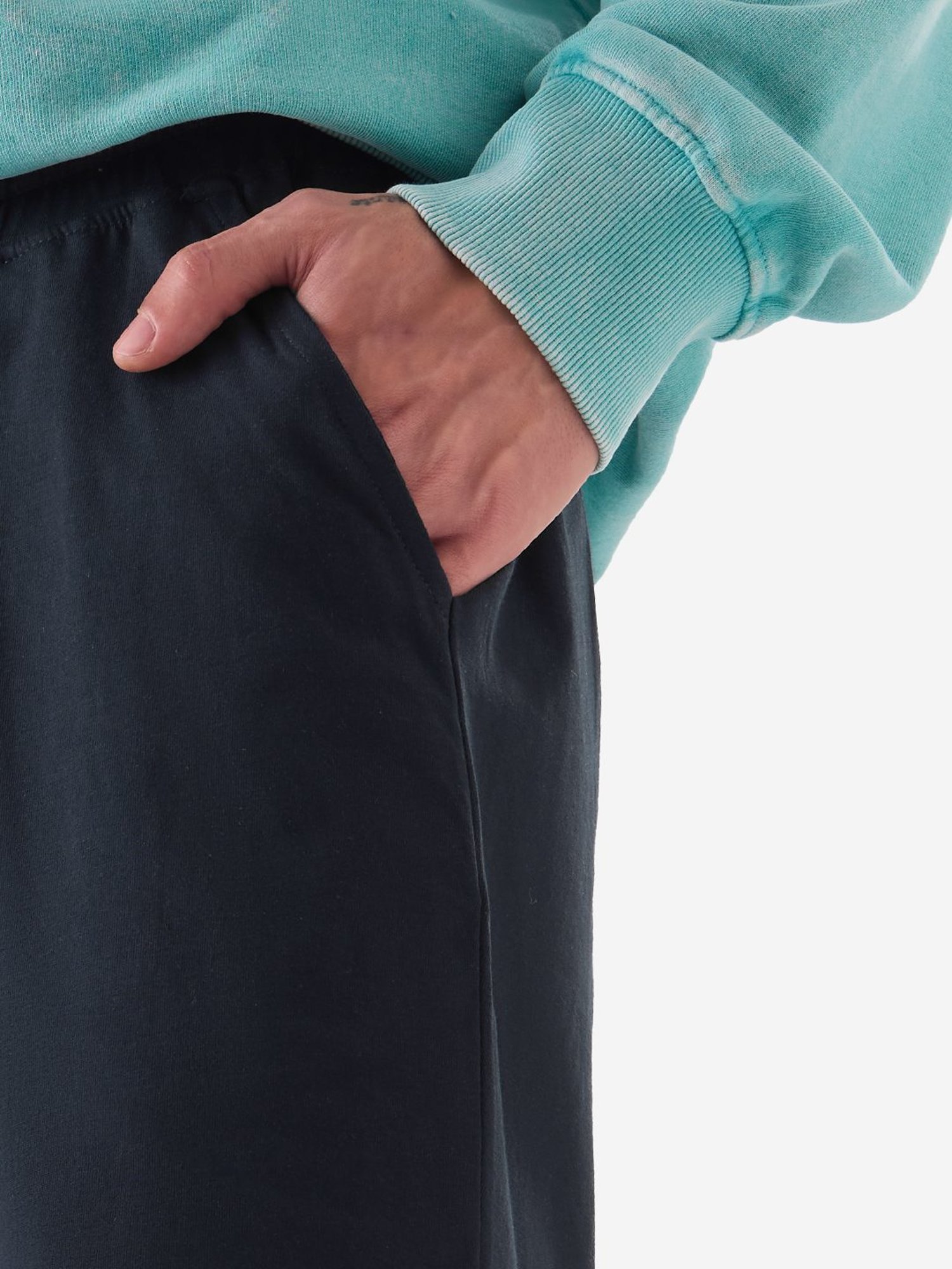 The Souled Store Blue Cotton Regular Fit Shorts