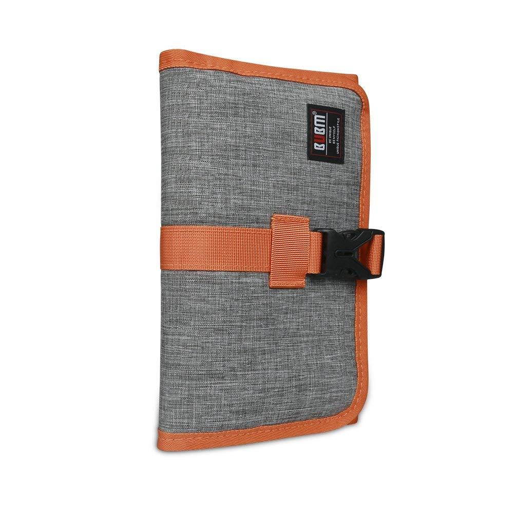 Travel Organizer, BUBM Cable Bag/USB Drive Shuttle Case/Electronics Accessory Organizer-Grey