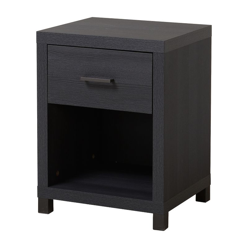 Cary 1 Drawer Nightstand Black/White - Loft 607