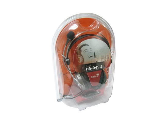 Genius HS-04SU Circumaural Headband Headset with Noise-canceling Microphone