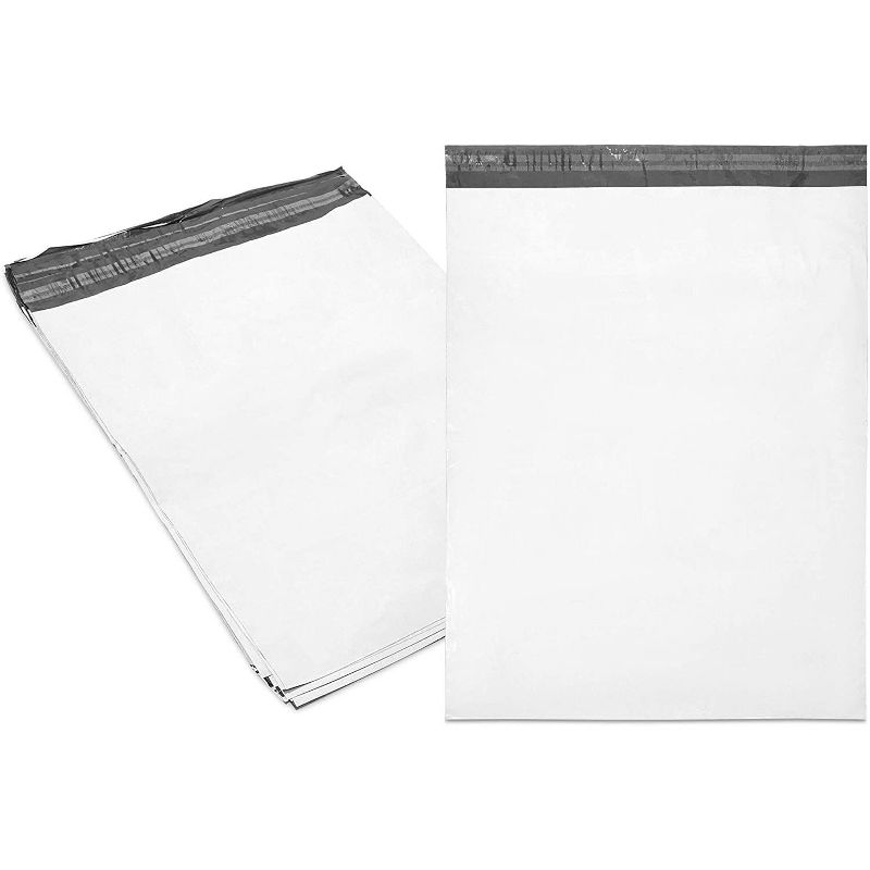 Stockroom Plus 100-Pack White Poly Mail Envelopes Document Mailers Self Seal Bag 19 x 24 in