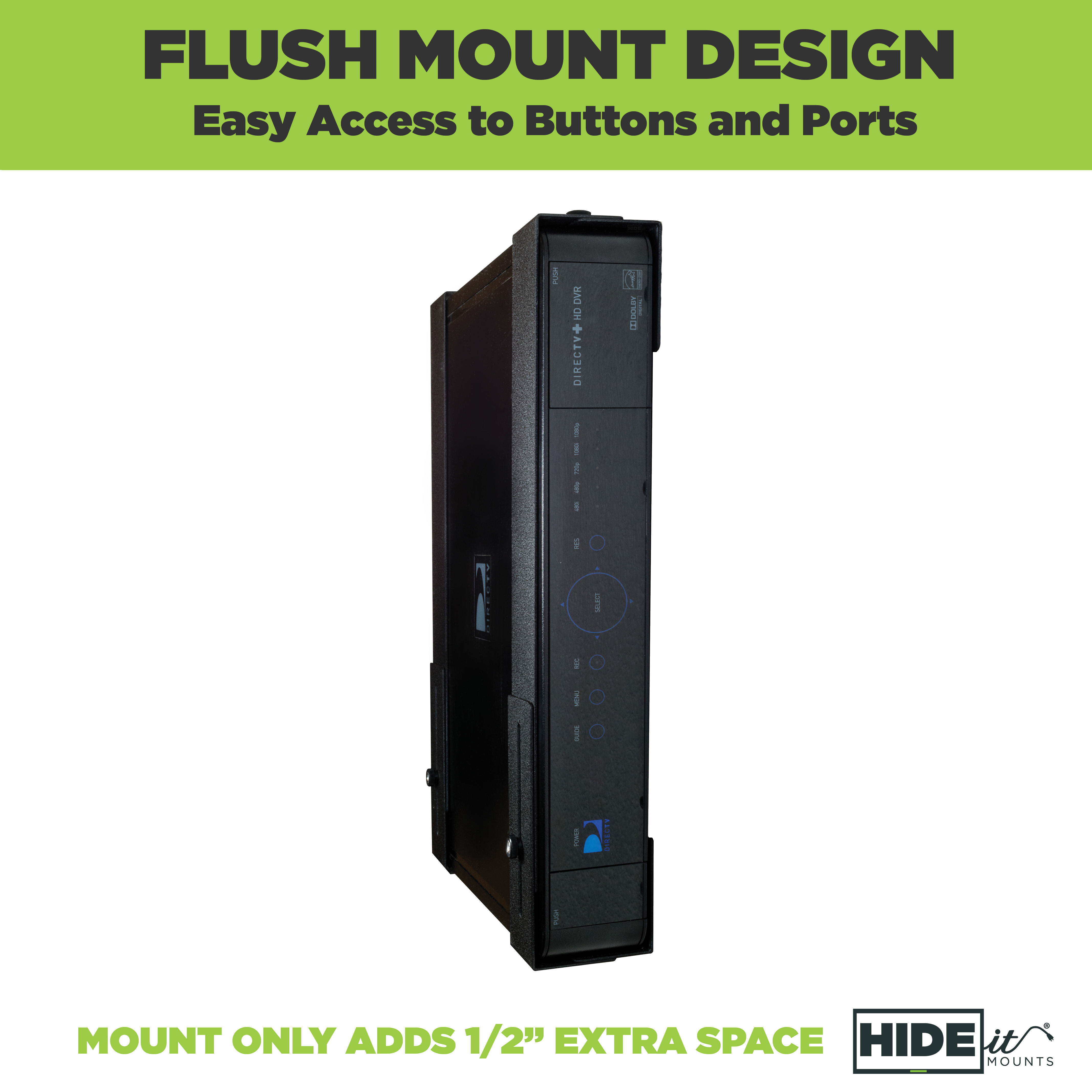 HIDEit Uni-L Mount - Patented Large Adjustable Wall Mount for A/V Components - Made in the USA