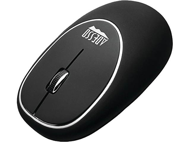 Adesso iMouseE60B 2.4GHz RF Wireless Anti-Stress Gel mouse with Ergonomic Gel surface (Black)