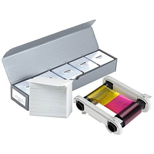 evolis r5f008aaa ymcko color ribbon + 500 pvc cards