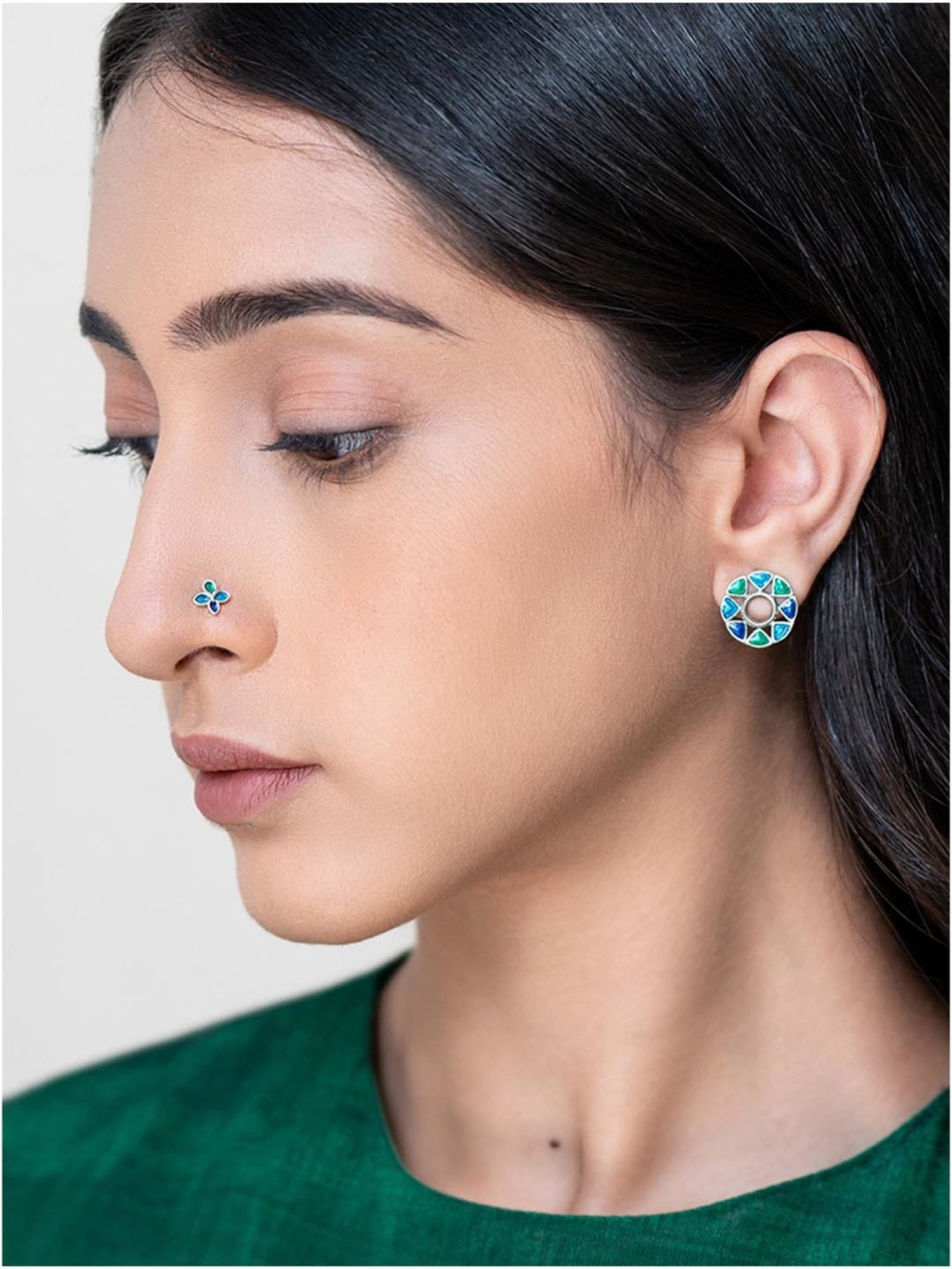 March by FableStreet 92.5 Sterling Silver Classic Nose Ring
