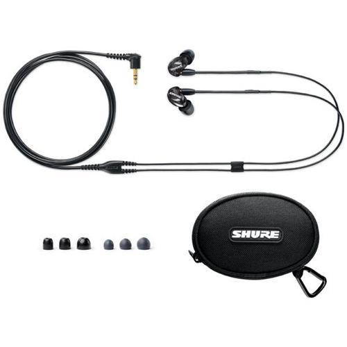 Shure Isolating MicroDriver Earphones In-Ear Stereo Headphones, Black