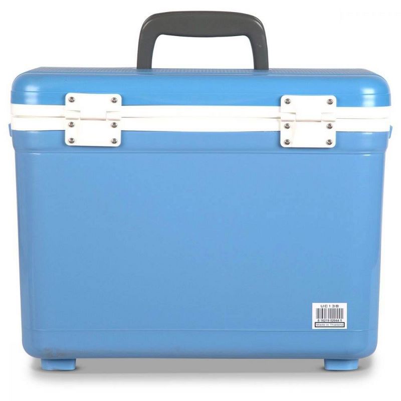Engel 13 Quart 18 Can Leak Proof Odor Resistant Insulated Cooler Drybox in Blue with Stain and Odor-Resistant Surface for 18 Cans or 12 lbs of Ice