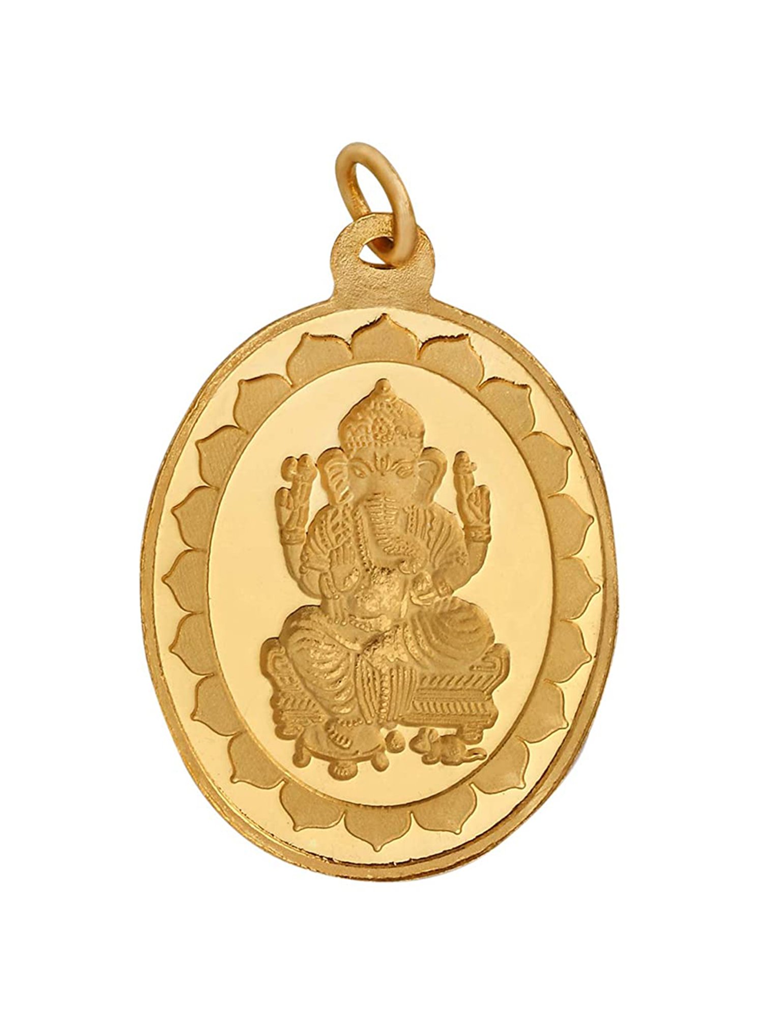 Bangalore Refinery Ganesha 24k (999) 6.2gm Gold Coin cum Pendant
