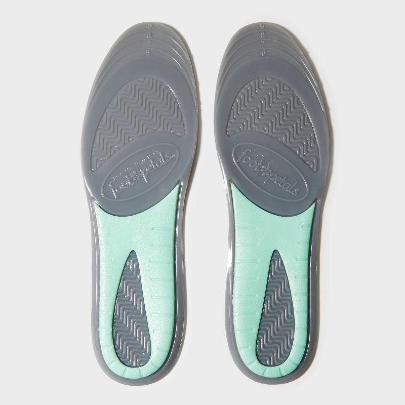 Women's Fab Feet by Foot Petals Everyday Gel Insole Cushions Black Trim To Fit - 1 pair