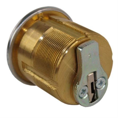 ILCO 7185SC1-26 US26 Polished Chrome Solid Brass Replacement 1-1/8" Mortise Cylinder Lock, Schlage Keyway