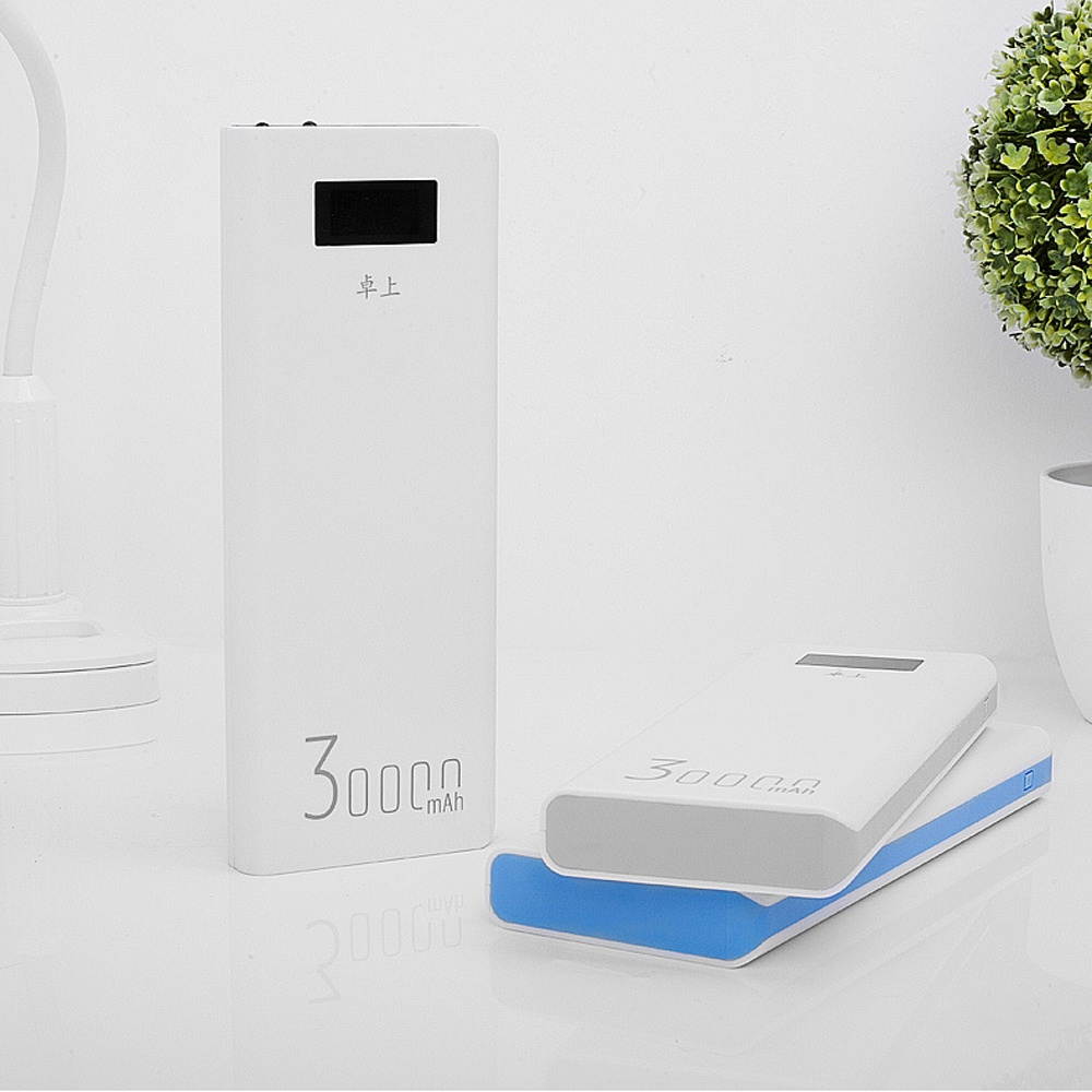 DIY Power Bank Case Portable Fast Charging LED Lighting For iPhone X XS 11Pro P30 Mate30 5G 9Pro 5G S10+ Note 10 5G Red