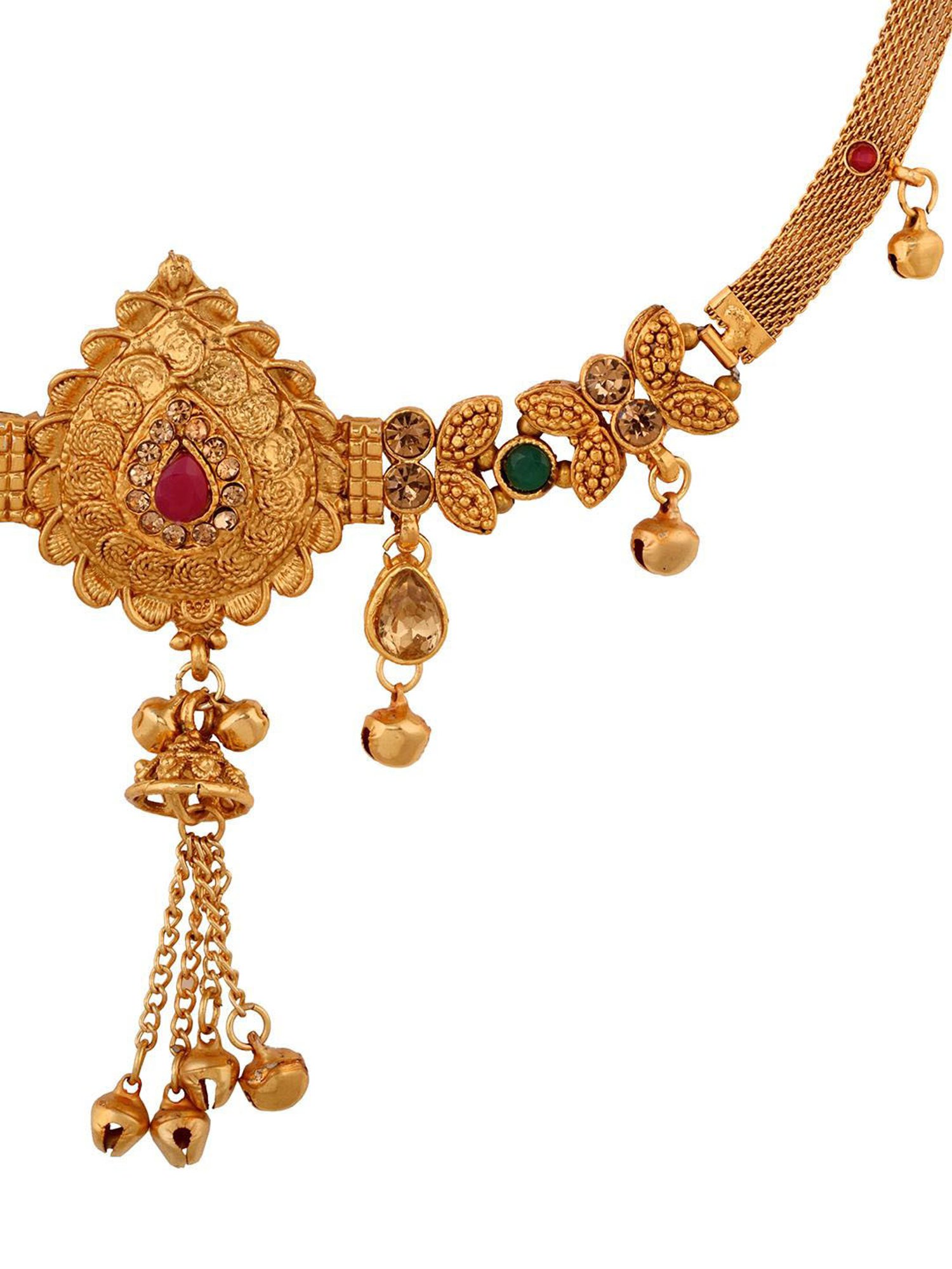 Saraf Rs Jewellery Gold Plated Beaded Kamarbandh