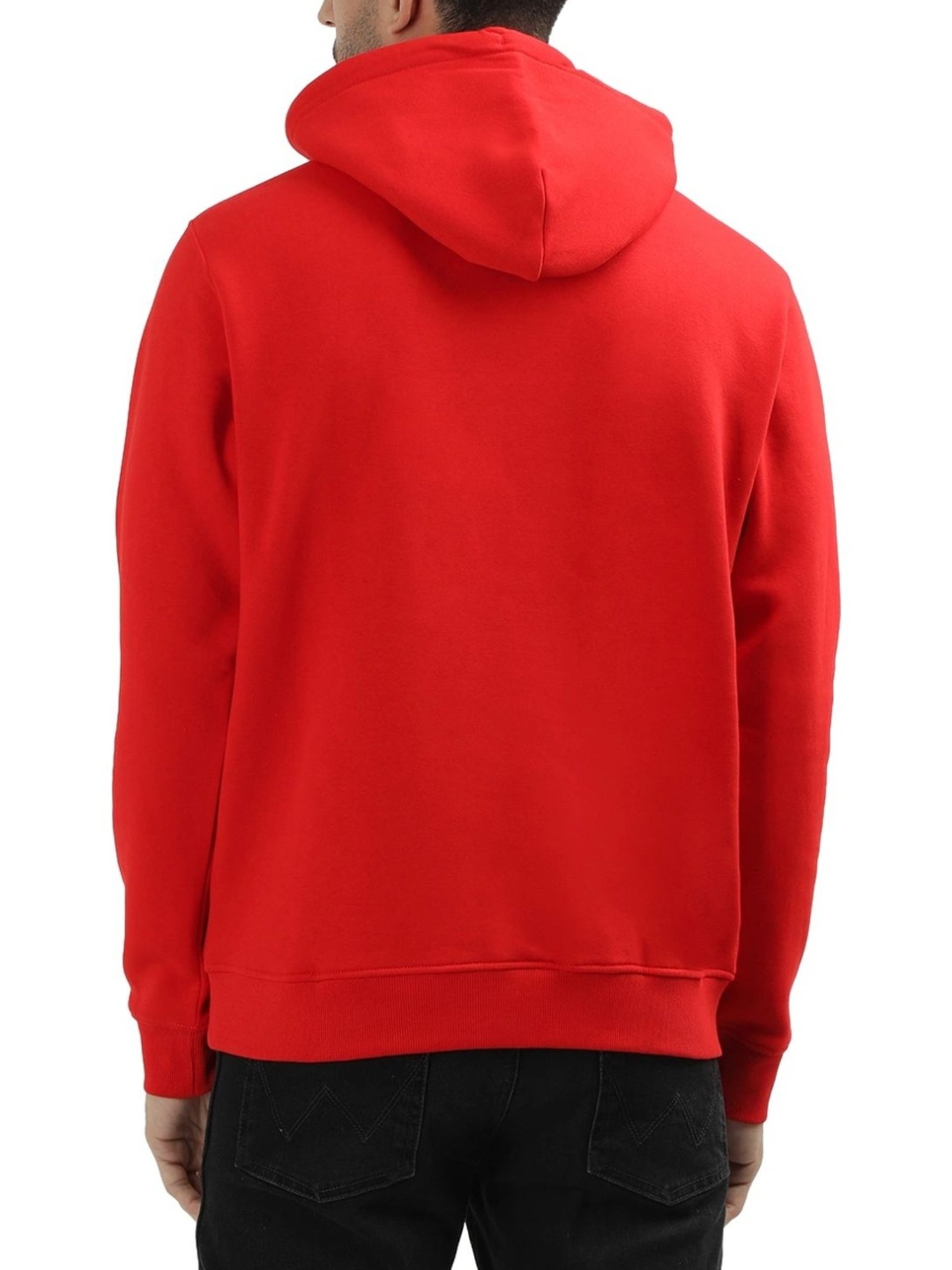 Spykar Red Slim Fit Sweatshirt