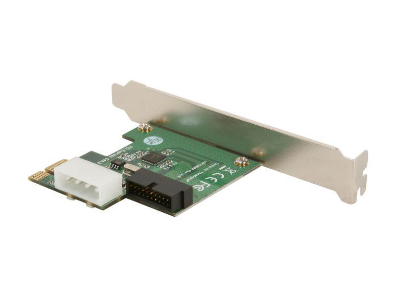 Silverstone PCI Express Card w/ USB 3.0 Internal Connector and USB3.0 Front IO ports - Silver Model SST-EC03S-P