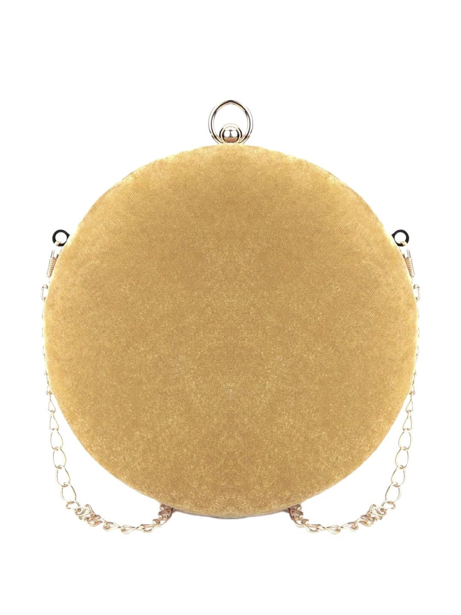Odette Yellow Embellished Sling Handbag