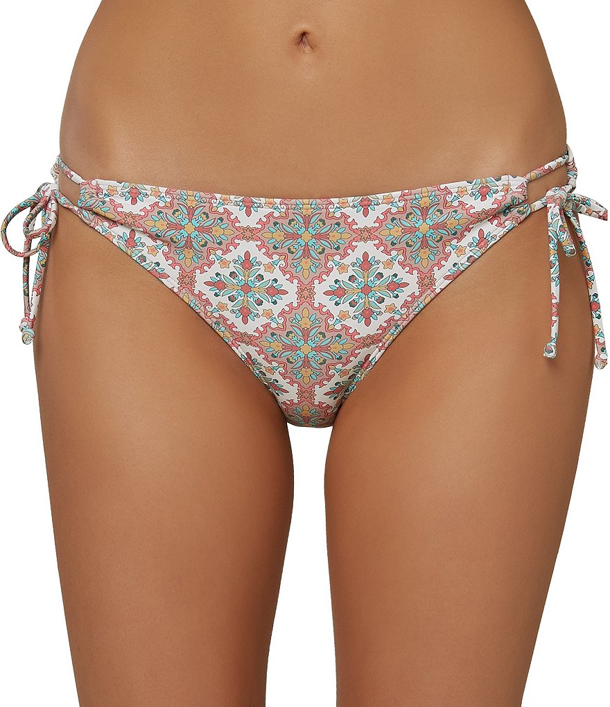 O'Neill Alexa Tile Mina Tie Side Hipster Swim Bottom