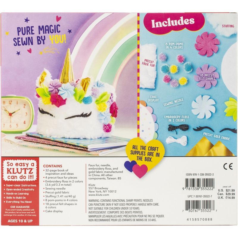 Sew Your Own Unicorn Cake Pillow