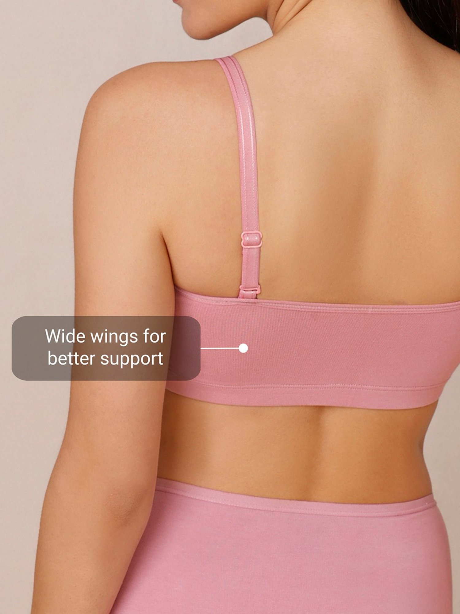 Nykd Pink Non-padded Bra