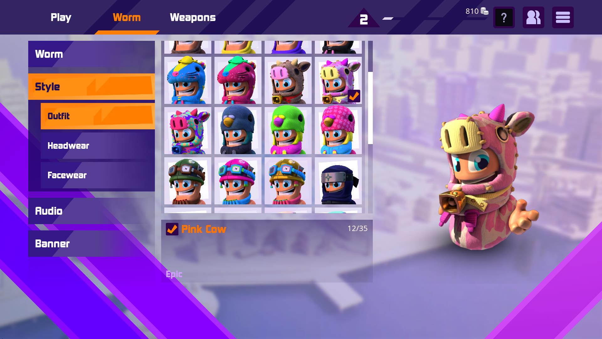 Worms Rumble - New Challenger Pack  [Online Game Code]