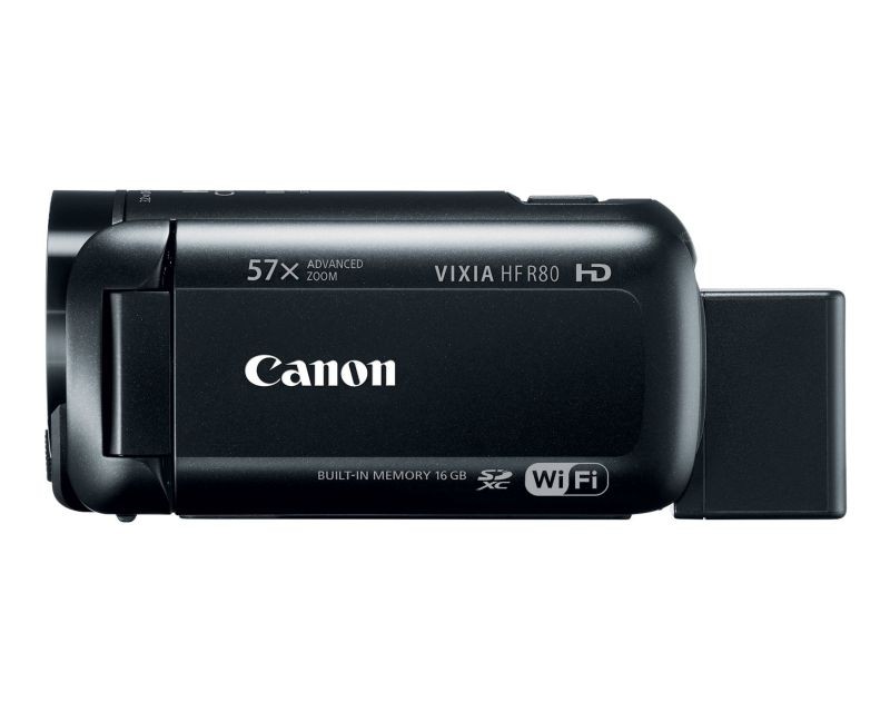 Canon VIXIA HF R80 Portable Video Camera Camcorder with Built-in Wi-fi, Full HD CMOS Sensor, 3.0-inch Touch Panel LCD, Digic DV 4, and 57x Advanced Zoom