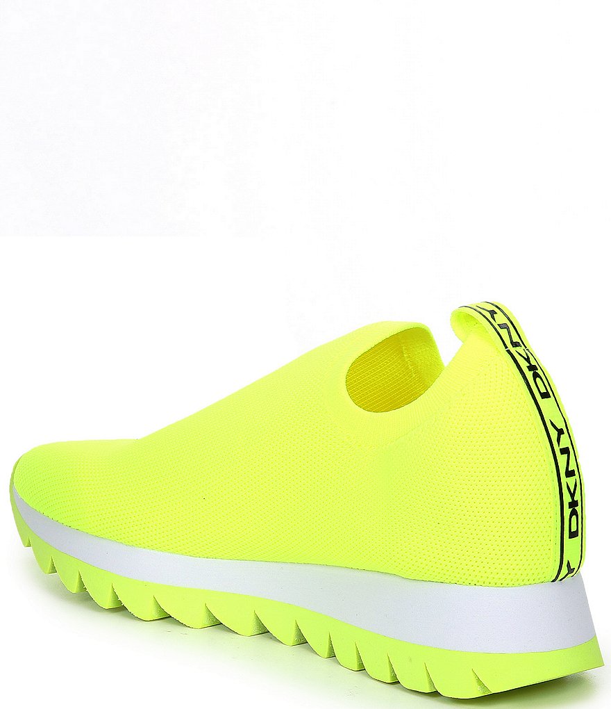 DKNY Azer Knit Signature Logo Slip-On Sneakers