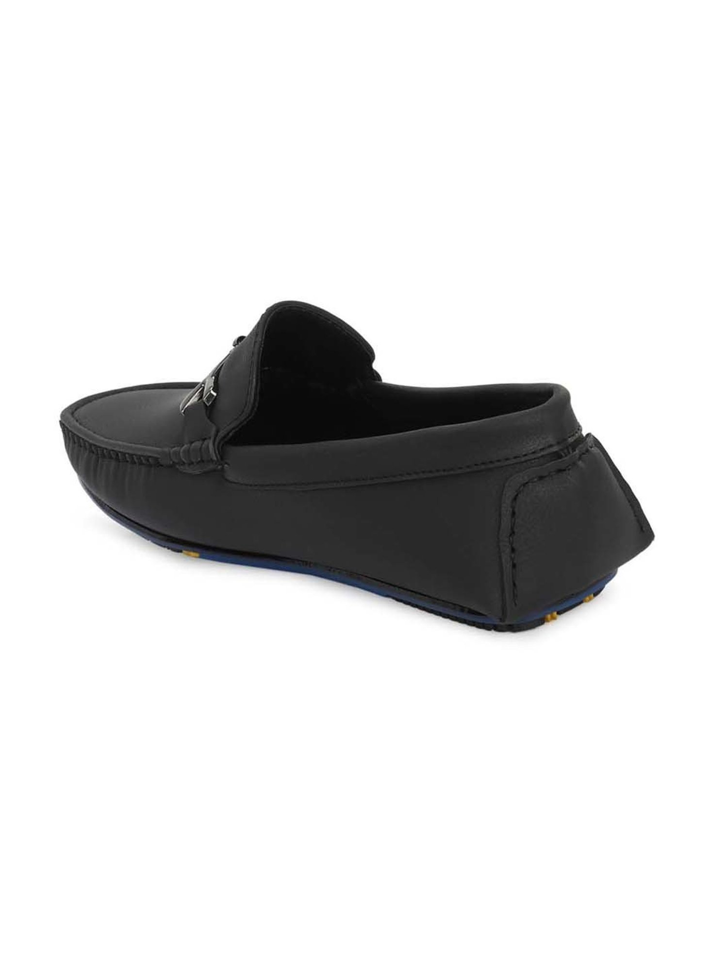 Alberto Torresi Men's Black Casual Loafers