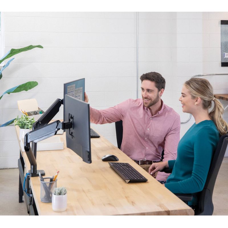 Amer Adjustable Monitor Mount, Up to 24", Black (AMR2CV) 