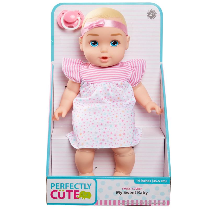 Perfectly Cute 14" My Sweet Baby Doll - Blonde with Blue Eyes