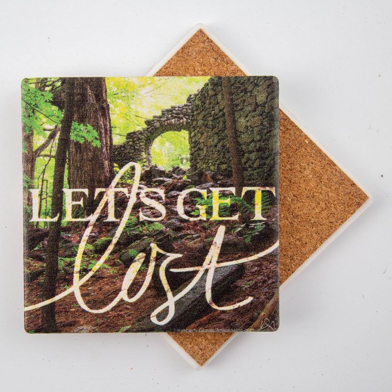 Thirstystone Let's Get Lost Coaster Set of 4