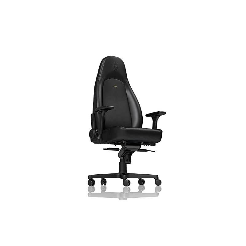 ICON Gaming Chair - Office Chair - Desk Chair - PU Faux Leather - Black