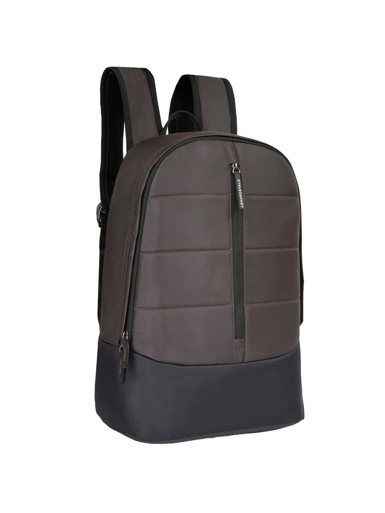 Aeropostale Knox Brown Polyester Quilted Laptop Backpack - 16 Ltrs