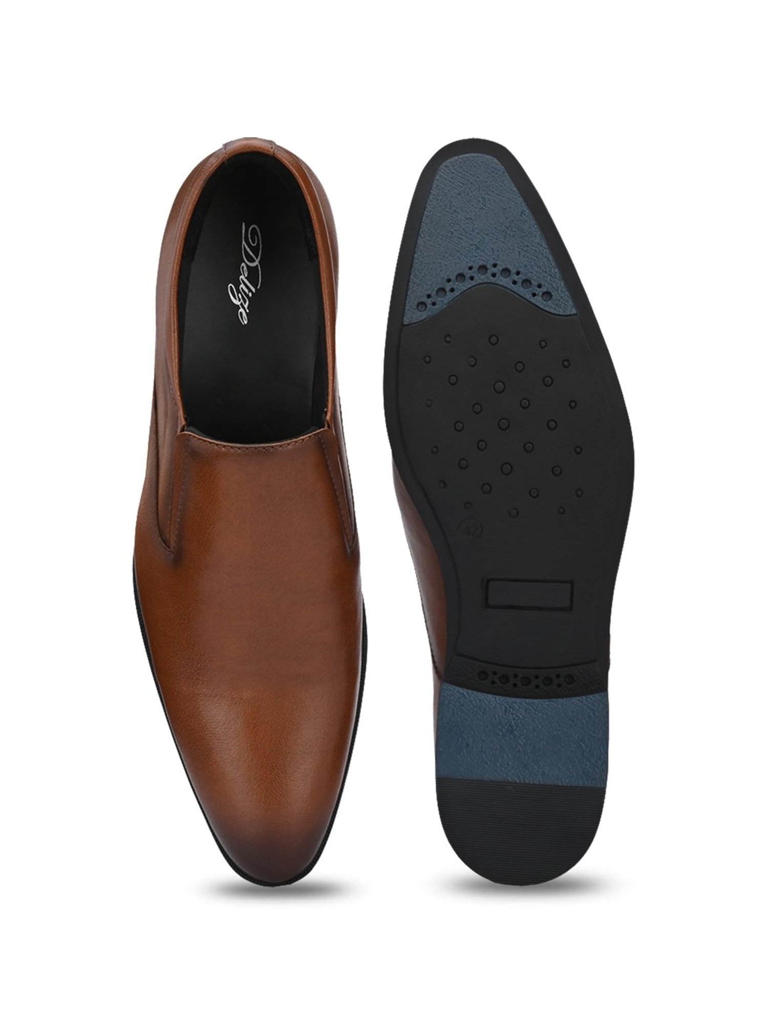 Delize Men's Tan Formal Loafers