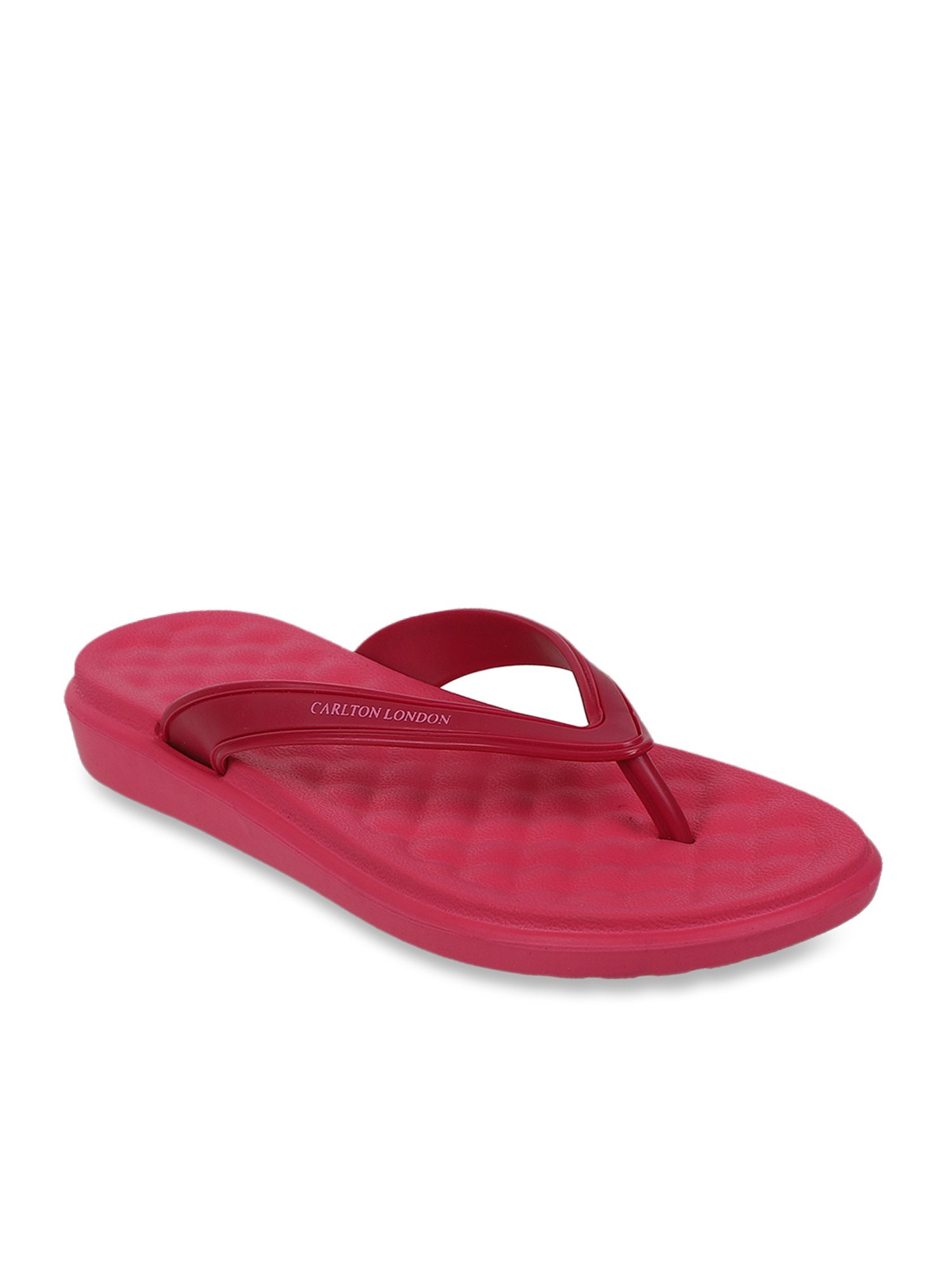 Carlton London Women's Maroon Flip Flops