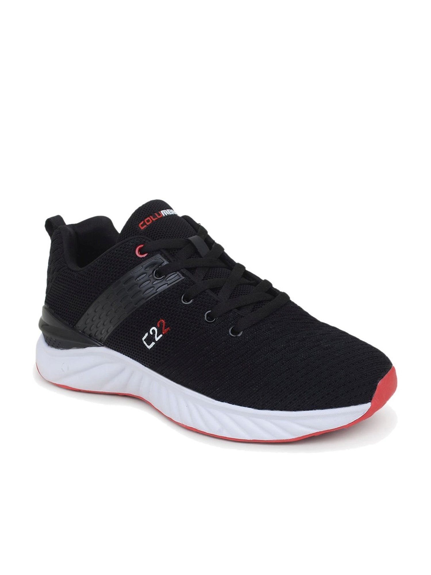 Columbus Men's Black Running Shoes