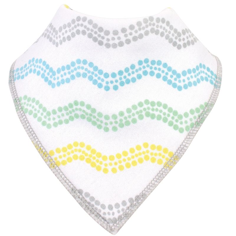 Luvable Friends Baby Boy Cotton Fleece Bandana Bibs, Boy Basic Elephant, One Size