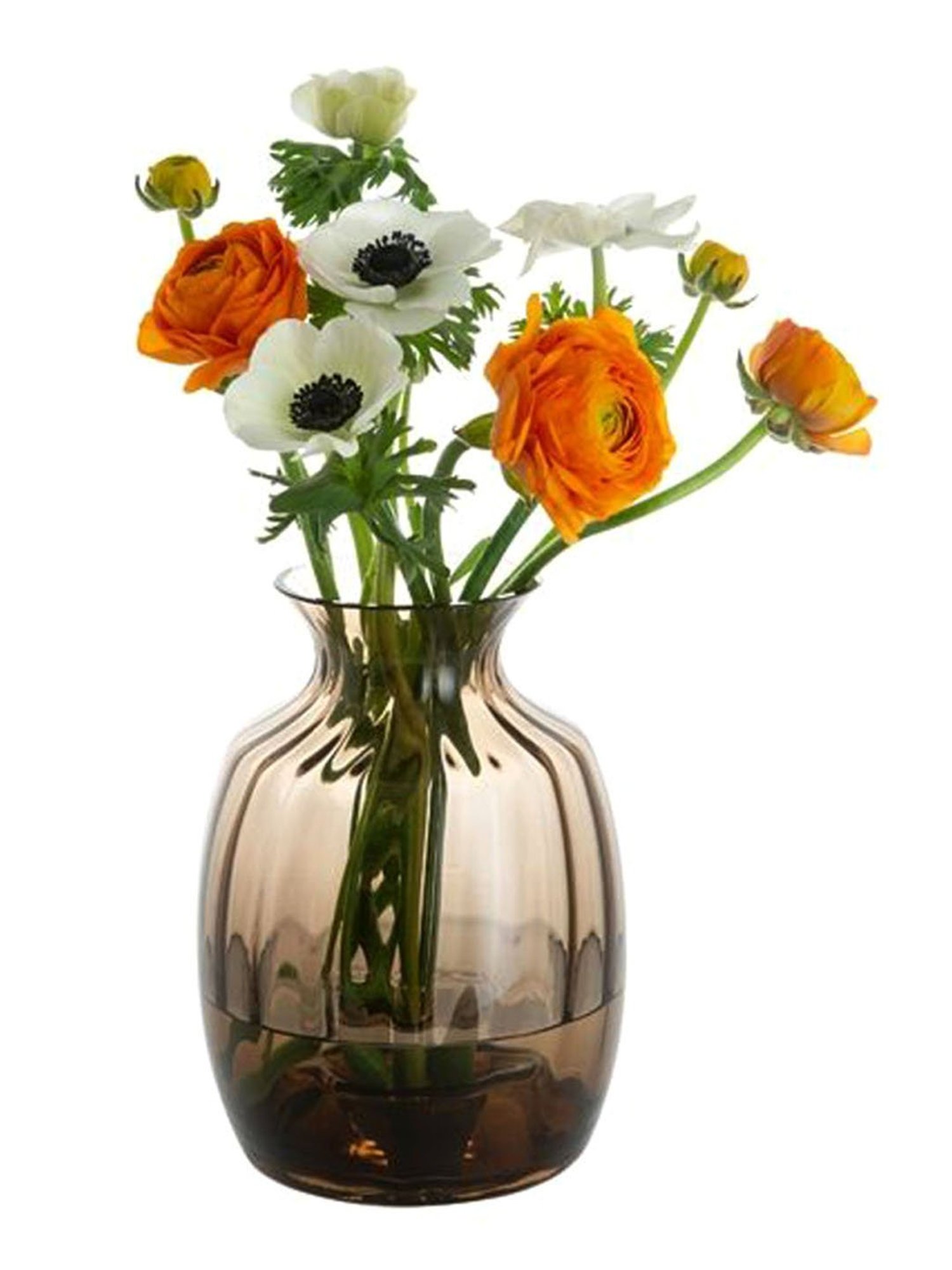 Dartington Brown Glass Large Vase - Set of 1