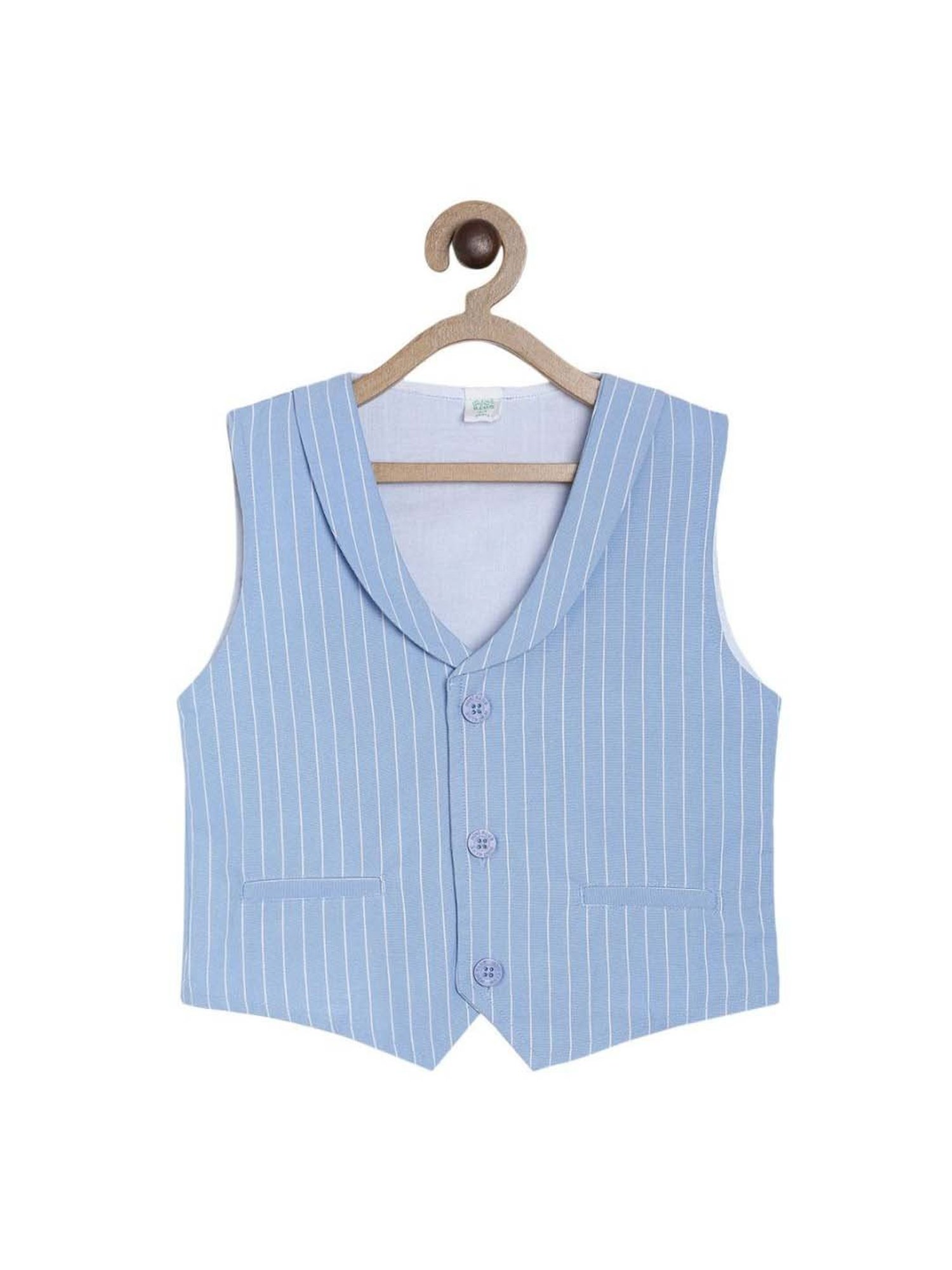 Nino Bambino Kids Navy & White Checks Kurta with Pyjama