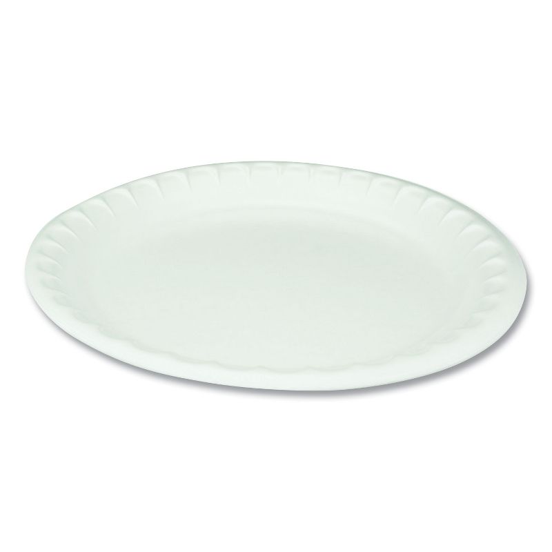 Pactiv Unlaminated Foam Dinnerware, Plate, 10.25 Diameter 0TH10010000Y